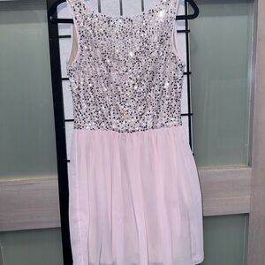 Sequin Top Pink Dress